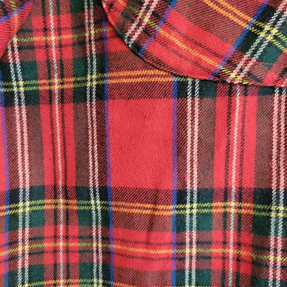 Vintage Christmas Plaid Wool Skirt - Picture 7 of 9